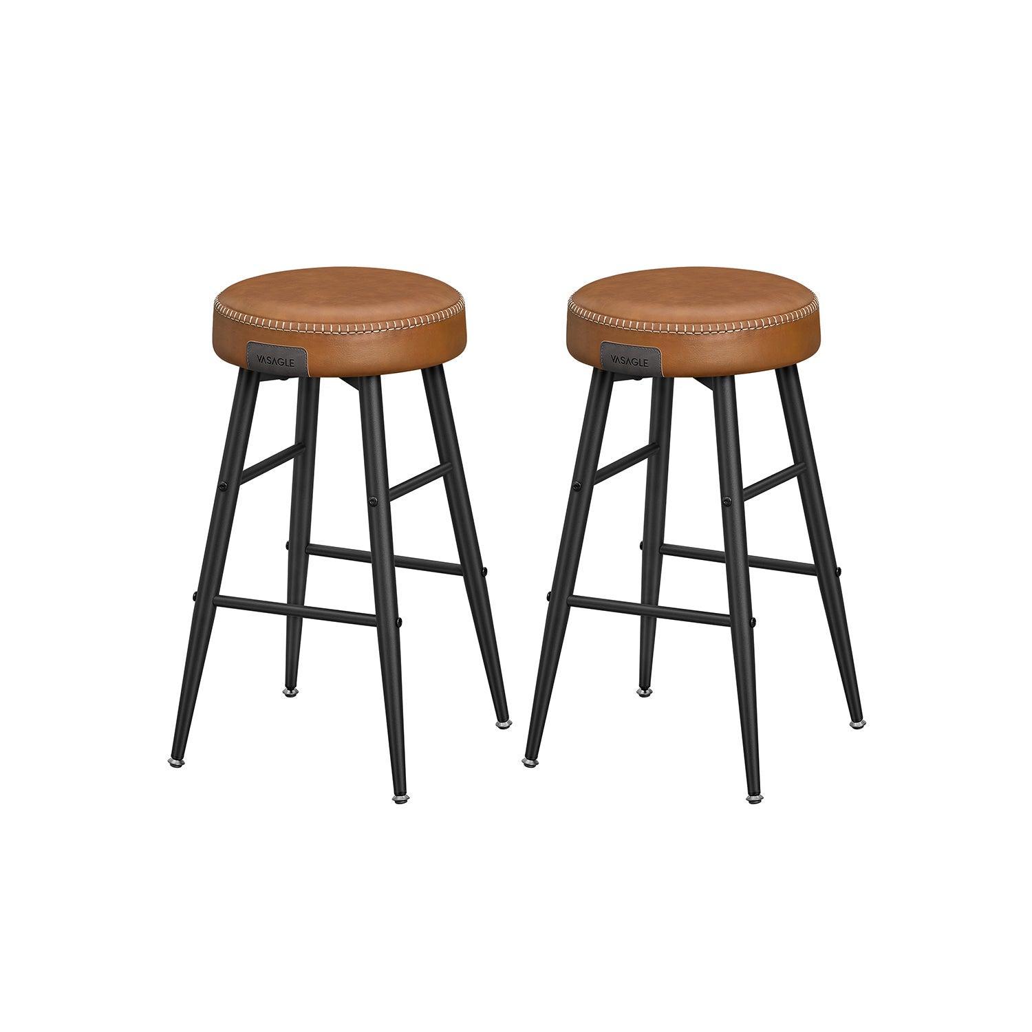 EKHO Collection - Counter Stools Set of 2, Camarel Brown FredCo
