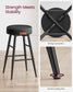 EKHO Collection - Counter Stools Set of 2, Ink Black FredCo