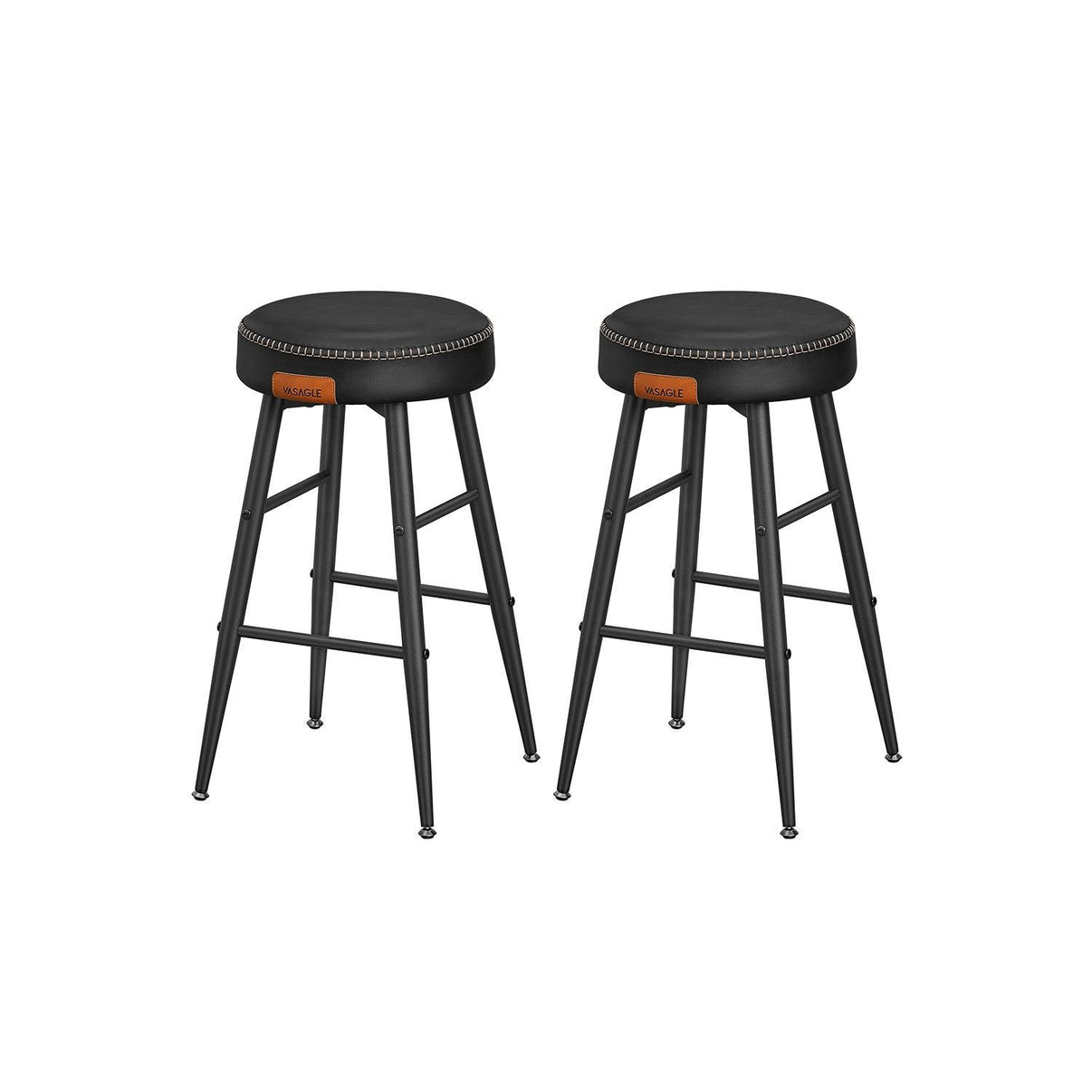 Stool Collection Set EKHO Collection - Counter Stools Set of 2, Ink Black
