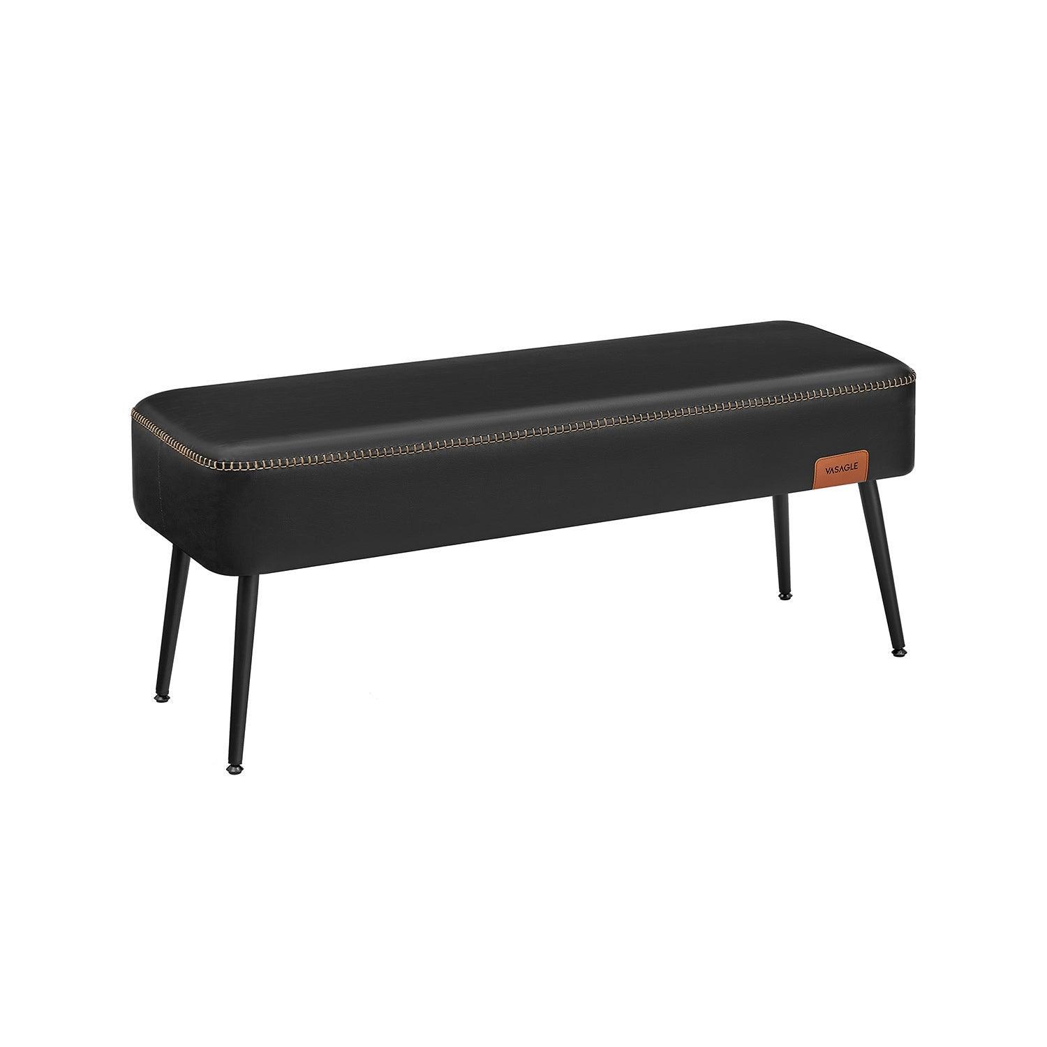 EKHO Collection - Ottoman Bench with Legs Ink Black FredCo