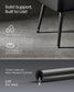 EKHO Collection - Ottoman Bench with Legs Ink Black FredCo