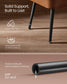 EKHO Collection - Ottoman Bench with Steel Legs Caramel Brown FredCo