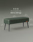 EKHO Collection - Ottoman Bench with Steel Legs Forest Green FredCo