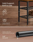 EKHO Collection - Shoe Bench with Metal Shelves, Caramel Brown FredCo