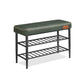 EKHO Collection - Shoe Bench with Metal Shelves, Forest Green FredCo