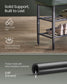 EKHO Collection - Shoe Bench with Metal Shelves, Forest Green FredCo