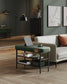 EKHO Collection - Shoe Bench with Metal Shelves, Forest Green FredCo