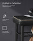 EKHO Collection - Shoe Bench with Metal Shelves, Ink Black FredCo