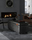 EKHO Collection - Storage Ottoman Bench, Ink Black FredCo