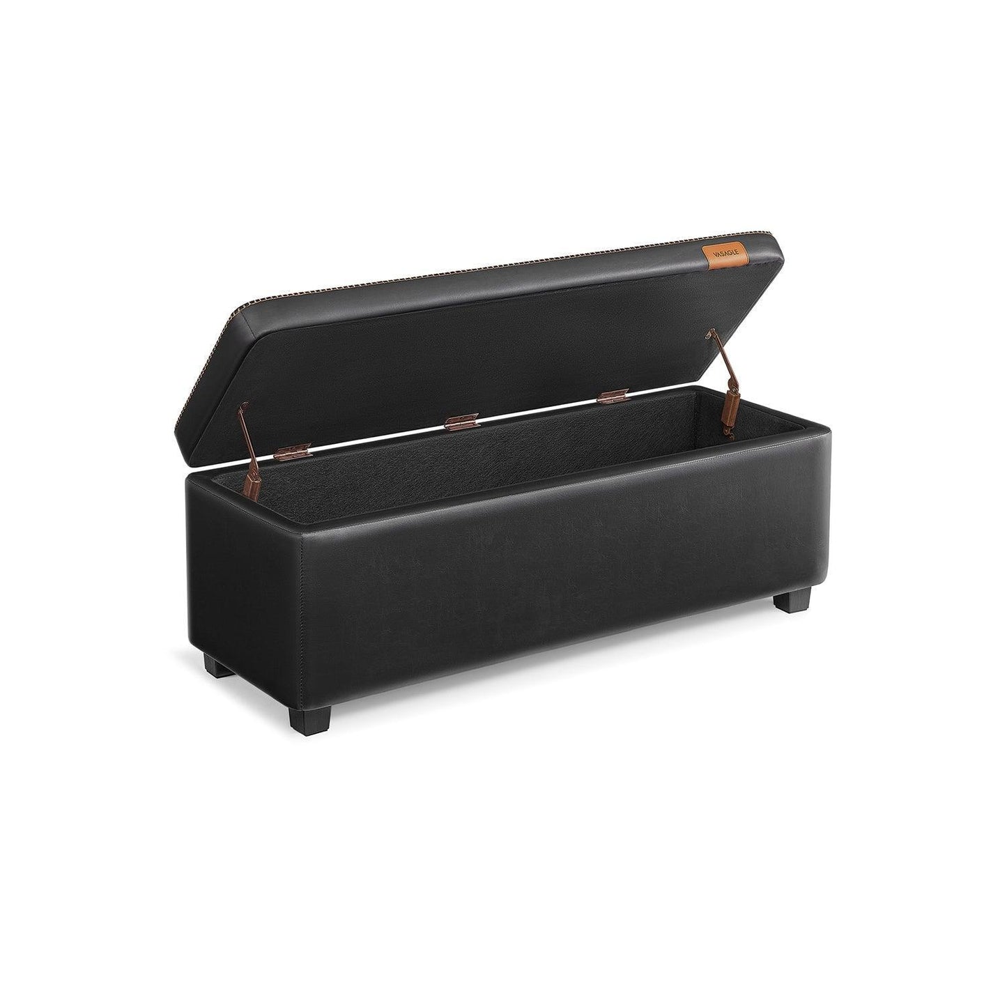 EKHO Collection - Storage Ottoman Bench, Ink Black FredCo