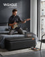 EKHO Collection - Storage Ottoman Bench, Ink Black FredCo