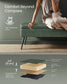 EKHO Collection - Storage Ottoman Bench with Steel Legs, Forest Green FredCo