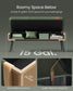 EKHO Collection - Storage Ottoman Bench with Steel Legs, Forest Green FredCo