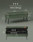 EKHO Collection - Storage Ottoman Bench with Steel Legs, Forest Green FredCo