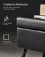 EKHO Collection - Storage Ottoman Bench with Steel Legs, Ink Black FredCo