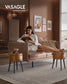 EKHO Collection - Storage Ottoman Vanity Stool, Caramel Brown FredCo