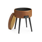 EKHO Collection - Storage Ottoman Vanity Stool, Caramel Brown FredCo