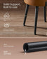 EKHO Collection - Storage Ottoman Vanity Stool, Caramel Brown FredCo