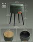 EKHO Collection - Storage Ottoman Vanity Stool, Forest Green FredCo