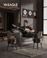 EKHO Collection - Storage Ottoman Vanity Stool, Ink Black FredCo