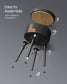 EKHO Collection - Storage Ottoman Vanity Stool, Ink Black FredCo