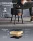 EKHO Collection - Storage Ottoman Vanity Stool, Ink Black FredCo