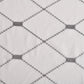 Elegant Diamond Embroidered Sheer Grommet 2-Piece Curtain Panel Set FredCo
