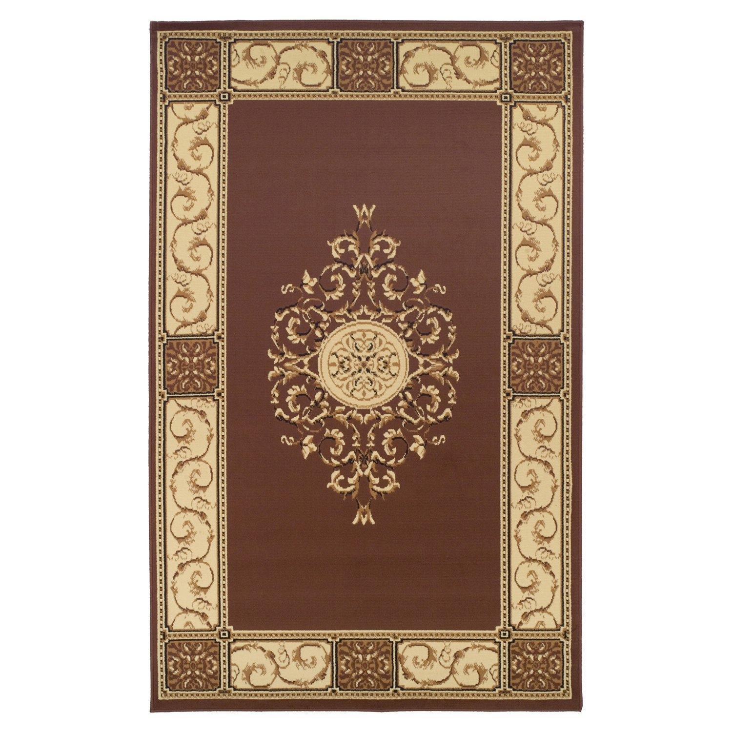 Elegant Vintage Ornamental Medallion Rug FredCo