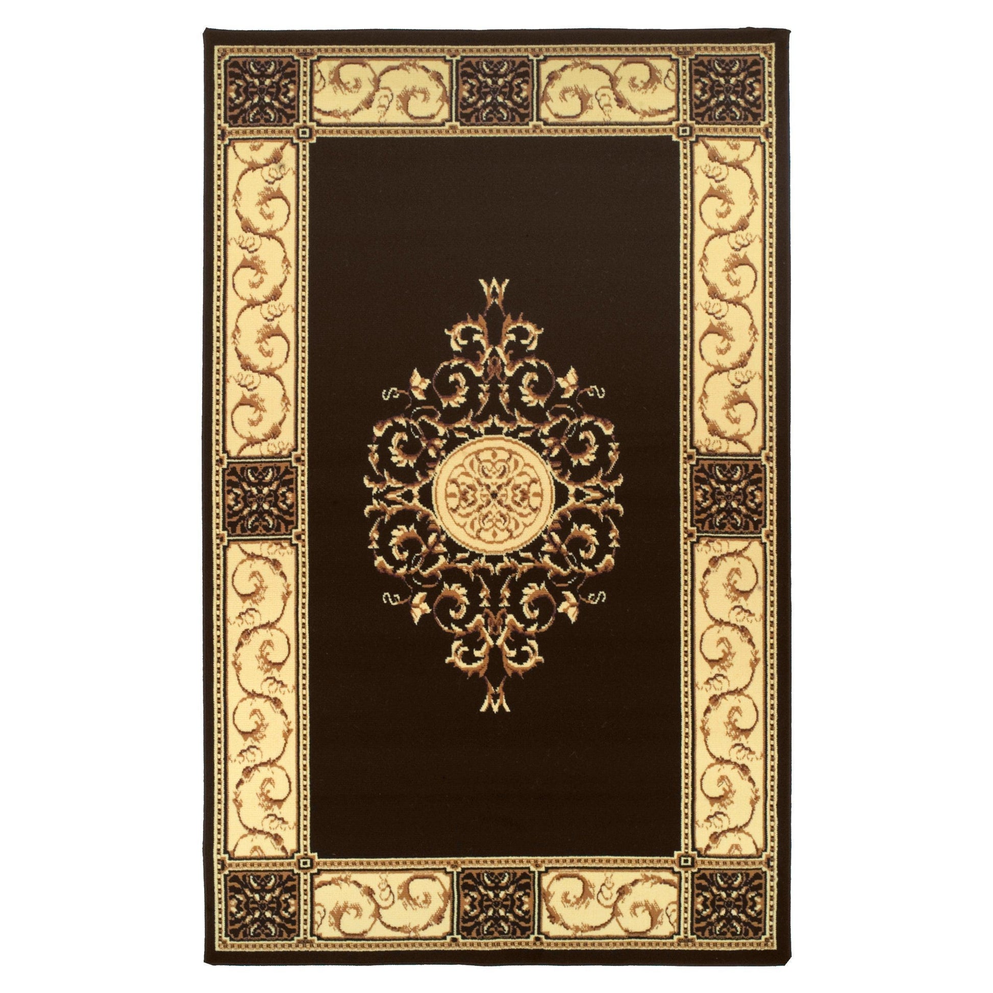 Elegant Vintage Ornamental Medallion Rug FredCo