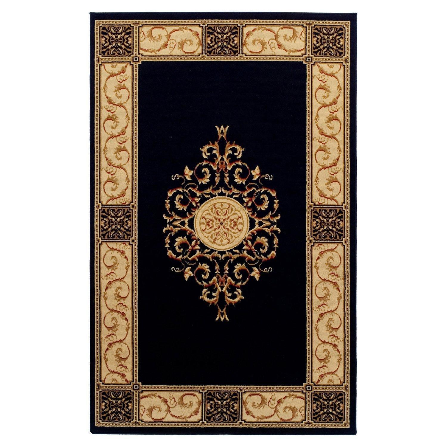 Elegant Vintage Ornamental Medallion Rug FredCo