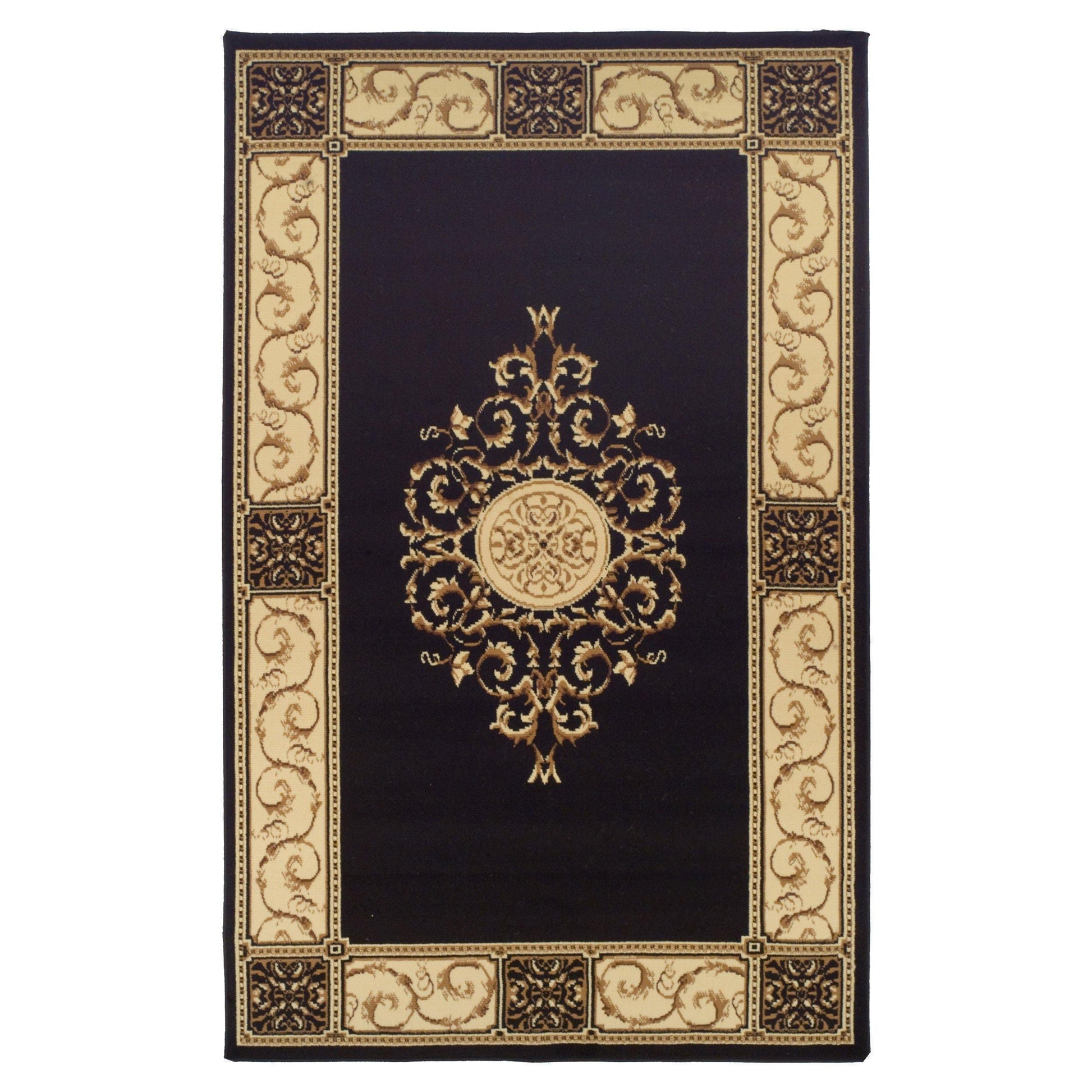 Elegant Vintage Ornamental Medallion Rug FredCo