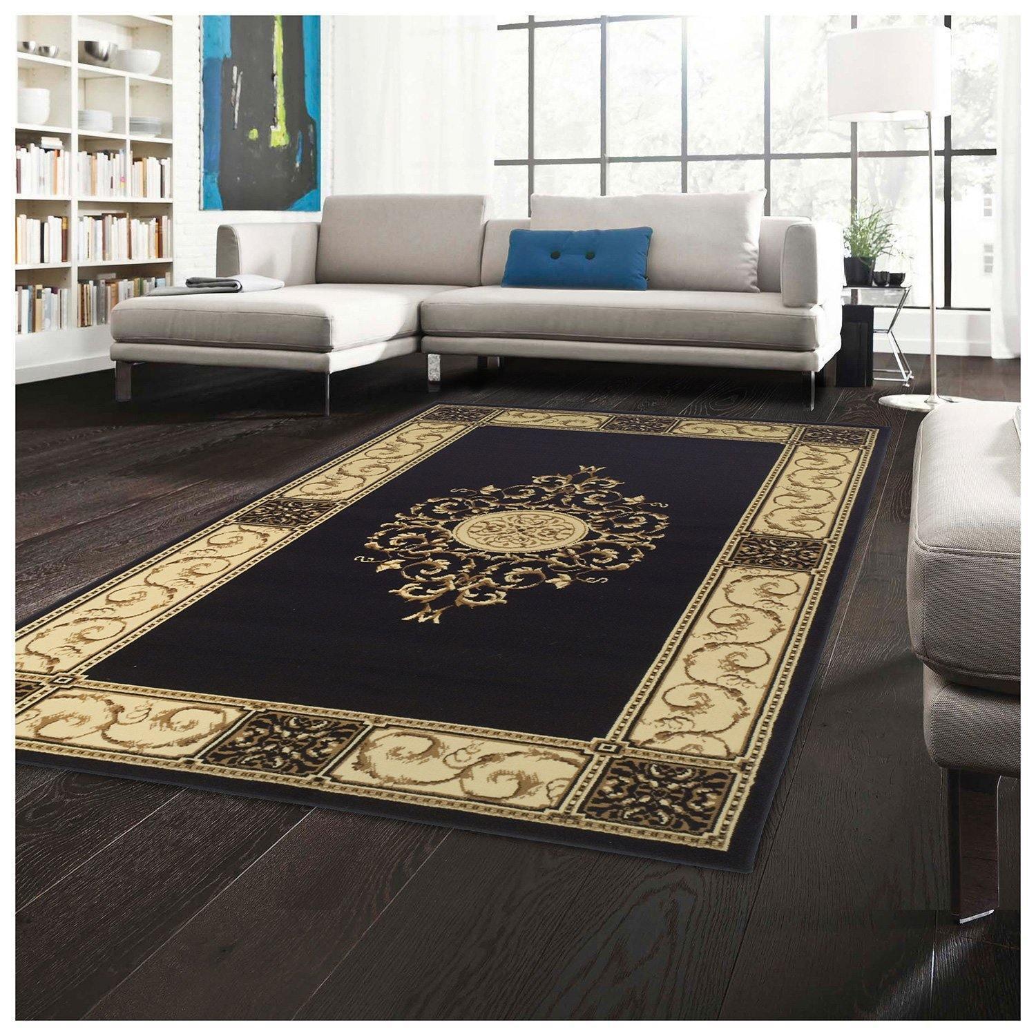Elegant Vintage Ornamental Medallion Rug FredCo