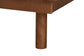 Eliana Mid-Century Modern Transitional Grey Fabric and Ash Walnut Finished Wood King Size Platform Storage Bed with Built-In Nightstands FredCo