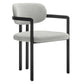 Elio Barrel Fabric and Metal Dining Chair by Modway EEI-7229 FredCo