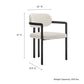 Elio Barrel Fabric and Metal Dining Chair by Modway EEI-7229 FredCo