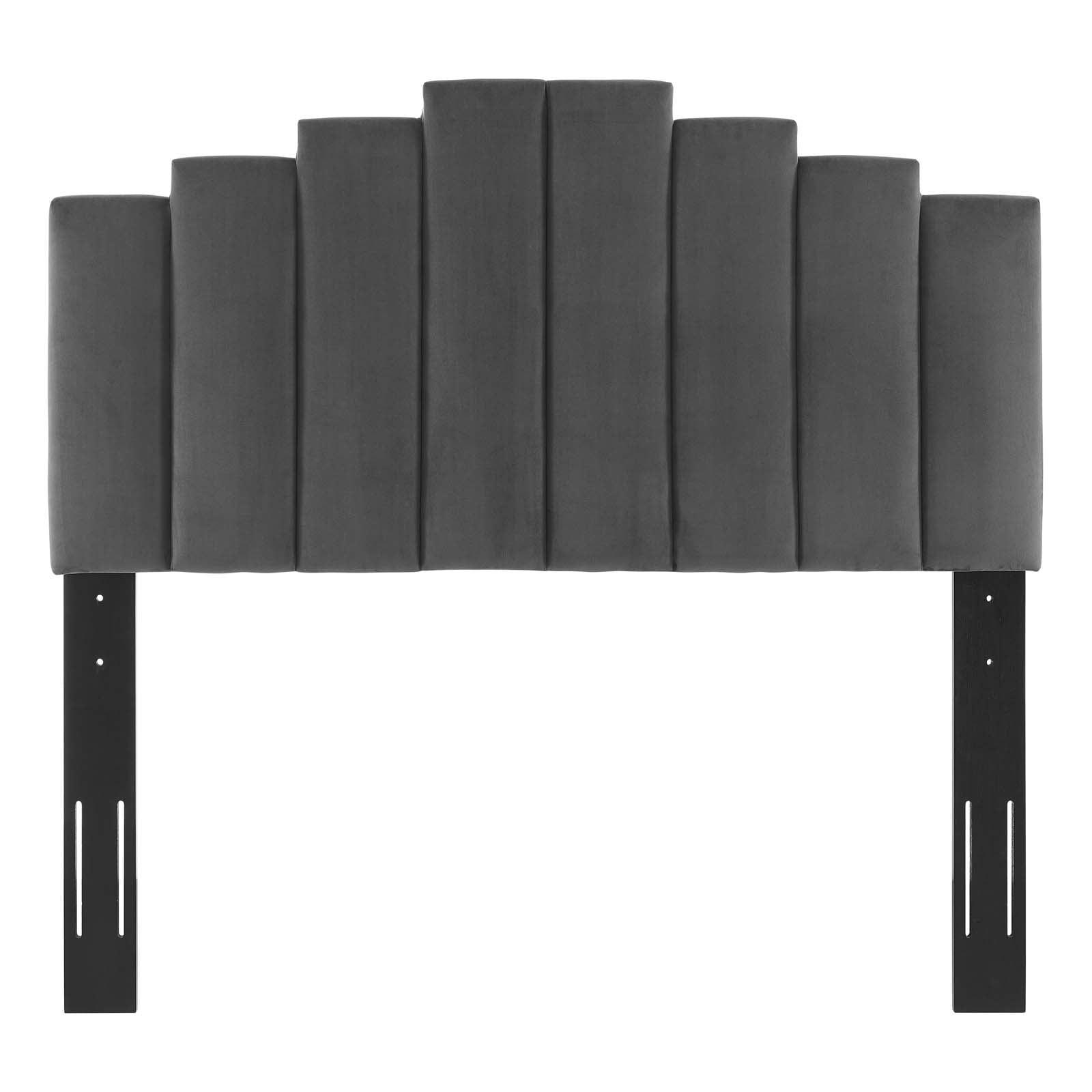 Elise Full Performance Velvet Platform Bed, MOD-6880 FredCo