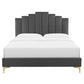 Elise Full Performance Velvet Platform Bed, MOD-6880 FredCo