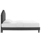 Elise King Performance Velvet Platform Bed, MOD-6878 FredCo