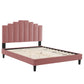 Elise Twin Performance Velvet Platform Bed, MOD-6876 FredCo