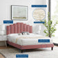 Elise Twin Performance Velvet Platform Bed, MOD-6876 FredCo