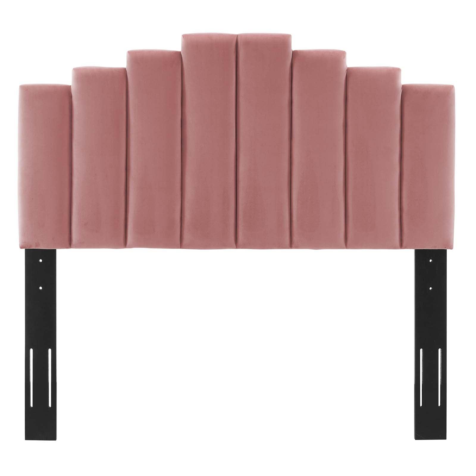 Elise Twin Performance Velvet Platform Bed, MOD-6879 FredCo