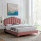 Elise Twin Performance Velvet Platform Bed, MOD-6879 FredCo