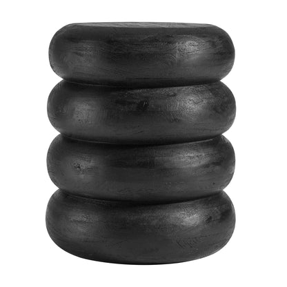 Ellery Round Stacked Wood Side Table by Modway FredCo