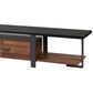 Elling Walnut & Black Finish TV Stand FredCo