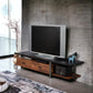 Elling Walnut & Black Finish TV Stand FredCo