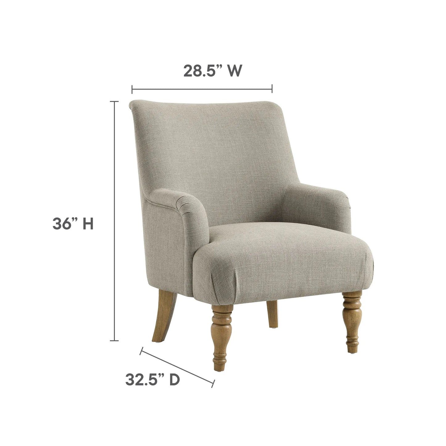 Ellington Fabric Upholstered Accent Armchair by Modway EEI-7057 FredCo