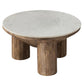 Ellison 33" Round Wood Coffee Table With Marble Top by Modway EEI-7146 FredCo