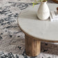 Ellison 33" Round Wood Coffee Table With Marble Top by Modway EEI-7146 FredCo