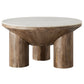 Ellison 33" Round Wood Coffee Table With Marble Top by Modway EEI-7146 FredCo