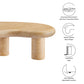Elowen Indoor - Outdoor Patio Textured Faux Travertine Coffee Table by Modway FredCo